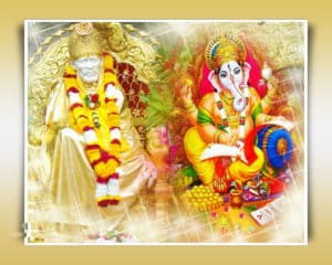Ganesha With Siradi Saibaba Hd Wallpapers 1024x819